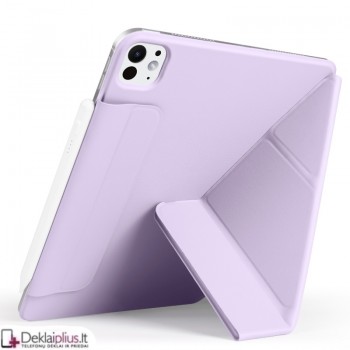 Smart Folio dirbtinės odos atverčiamas dėklas - violetinis (Apple Ipad Pro 13 (2024-2025)
